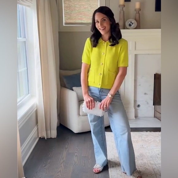 ZARA BLOGGERS’ FAVORITE BASIC SHORT SLEEVE KNIT CARDIGAN - Picture 6 of 15